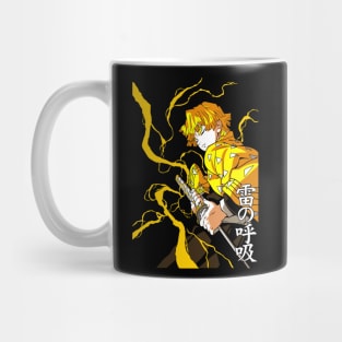 Demon Slayer Zenitsu Lightning Art Mug